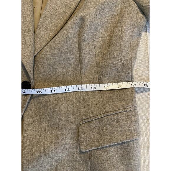 DKNY Blazer Womens Sz 6 Wool & Cashmere Blend Sport Coat Light Brown Suit Jacket - Picture 13 of 16